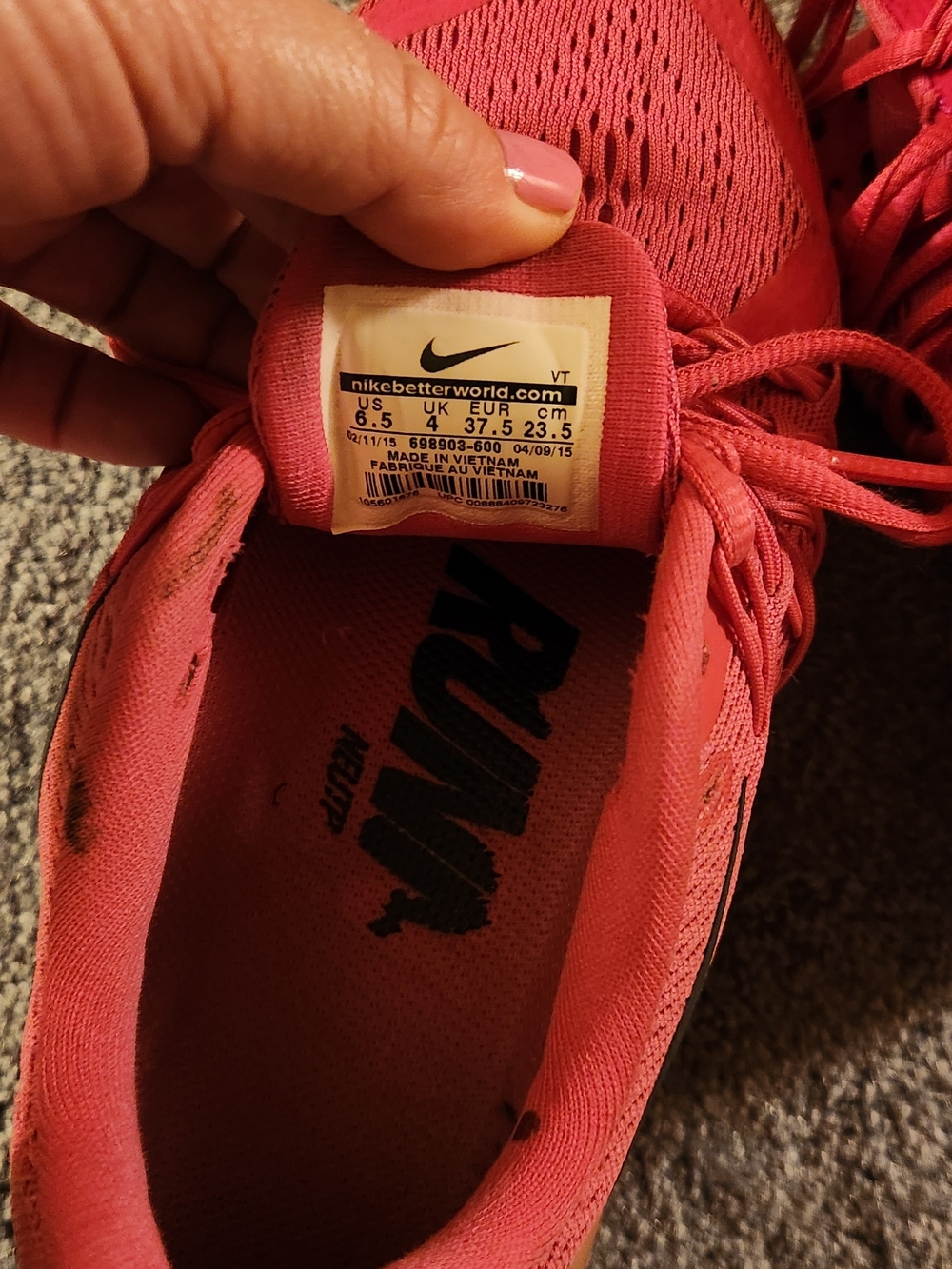 Women's Bright Pink Athletic Sneakers - Lightweight Comfort - Picture 4 of 4